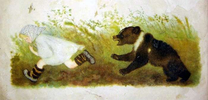 Три медведя (Лев Толстой), рисунок картинка сказка