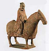 рис 4. китайская скульптура всадник на лошади, фото, фотография
