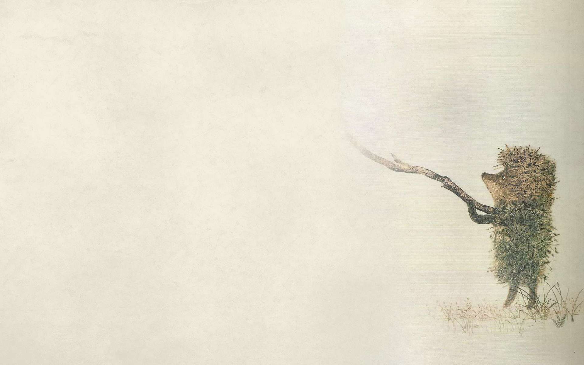 Ежик в тумане, рисунок фотография картинка обои