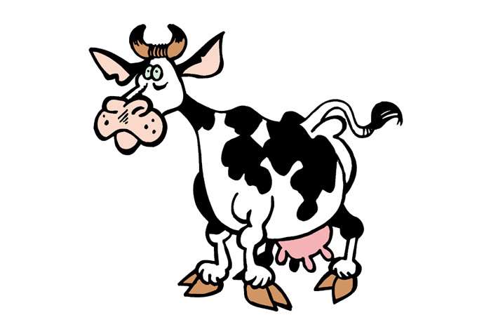 Корова, рисунок картинка клипарт