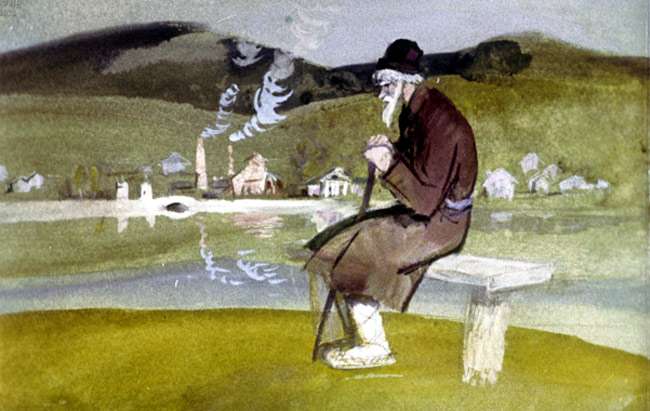 Старик Кокованя, рисунок иллюстрация к сказке