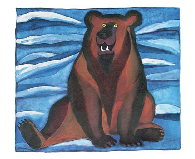 Медведь, рисунок иллюстрация к сказке