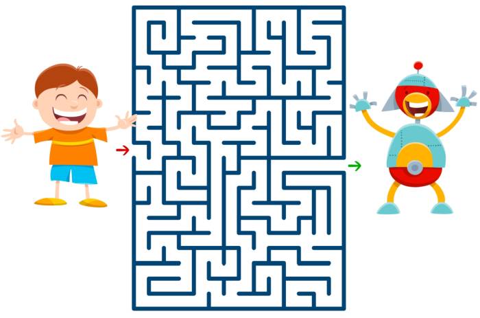 Игра для детей - найди правильный путь