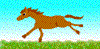 бегущая лошадь, анимашка